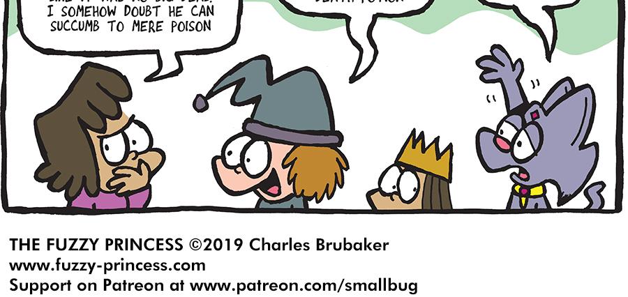 The Fuzzy Princess - Episode 441, Page 1: 2019-07-12-Genius Plan